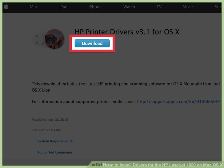 hp printer download for mac